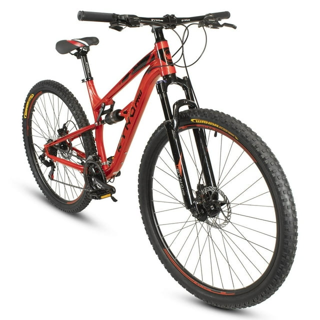 Bicicleta R26 Aluminio Doble Suspension 3x7Vel Naranja Ryno