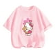 thumbnail image 2 of Camiseta de Anime Hello Kitty, conjuntos de camisetas para niños, moda para mujeres, ropa de manga corta para bebés, camisetas casuales de verano para miércoles, 2 of 5