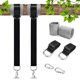 thumbnail image 1 of Kit para colgar columpios de árbol (juego de 2) con capacidad para 2200 libras, correas de 5 pies + 2 protectores de árbol + 2 mosquetones, fácil de instalar para cualquier columpio o hamaca (negro), 1 of 4