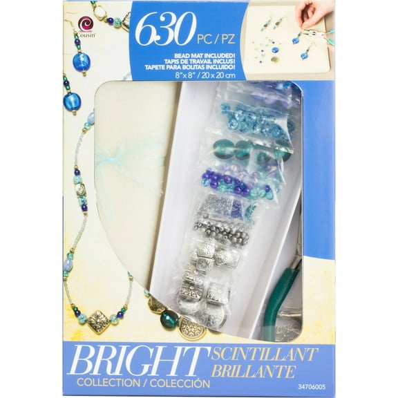 CousinDIY Jewelry Basics Class In A Box Kit-Bright Glass