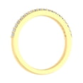thumbnail image 2 of 1/5 Carat Prong Set Diamond Wedding Band Ring in 14K Yellow Gold (Ring Size 4.5) (I1-I2 Clarity), 2 of 5