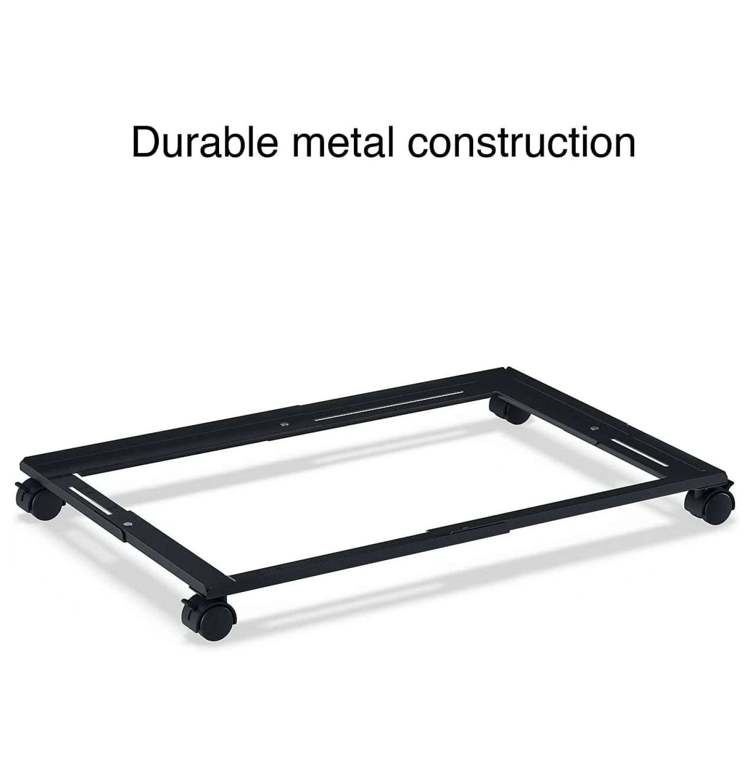 Adjustable File Cabinet Caddy - Letter and Legal Filing Cabinets, Black (ST52140-CC)