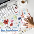 thumbnail image 4 of Long Mouse Pads for Desk,Pioneer Flower Floral Print Pattern Desk Mats on Top Of Desks, Desk Mouse Pad Extra Large with 3mm Non-Slip Base and Stitched Edge for Gaming,Office,Work,Home 31.5"x11.8", 4 of 6