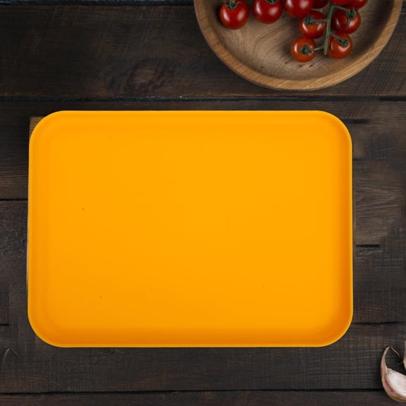 STOBOK Eating Tray Plastic Serving Large Tray for Families 1Pcs