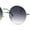 Silver - Smoke, variant on Retro Snug Small Round Circle Lens Hippie Sunglasses Silver Red