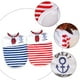 thumbnail image 3 of 2 piezas azul marino a rayas perros gatos ropa para mascotas chaleco pajarita roja lindo y animado MFZFUKR BST3055817-2, 3 of 5