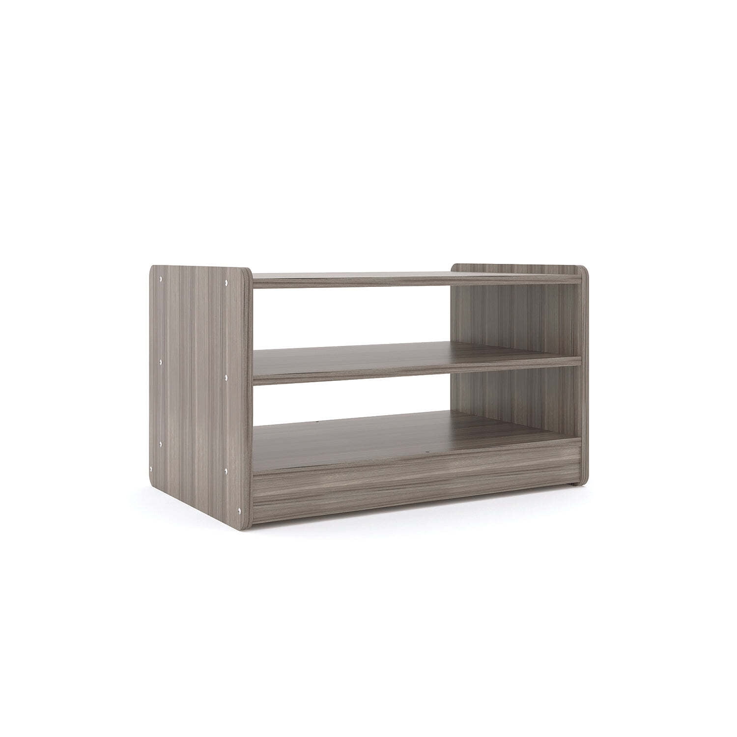 Tot Mate Toddler Play Center, Kids Toy Storage Organizer, 2 Shelves, Wood, Elm Gray, Assembled