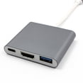 thumbnail image 4 of Cheers.US 3 in 1 USB 3.1 Type-C to 4K UHD -compatible USB-C Hub Adapter Converter for Macbook Converter Cable Port Adapter Cable Compatible, 4 of 6