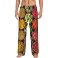 thumbnail image 2 of Kdxio Spices And Herbs Print Men's Sleep Pajama Pant Lounge Pants with Pockets, 2 of 8