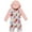 Pink, variant on Baby Girls Swimsuit UPF 50+ Sun Protection, Zip Front Hoodie Long Sleeve One Piece Swimwear, Toddler Bathing Suit （Leopard Print 9-12months）