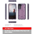 thumbnail image 2 of Caseborne ArmadilloTek V Series Case Compatible with Samsung [Galaxy S21 FE 5G] Case Military Grade Full-Body Rugged with Built-in Kickstand [Screenless Version] - Purple, 2 of 5