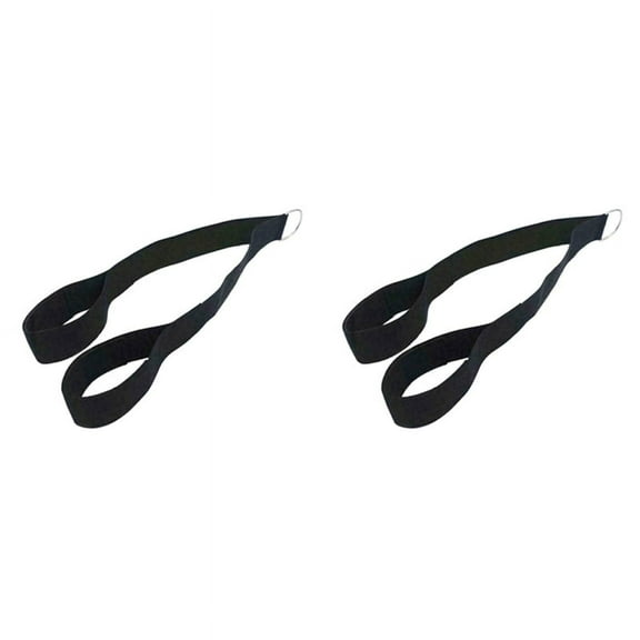2X Triceps Training Device Rope Nylon Pull Down Cord for Muscle Training Fitness Bodybuilding Exercise Workout,2 x ,Black