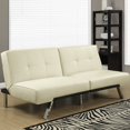 Monarch Specialties Futon Split Back Click Clack / Dark Brown