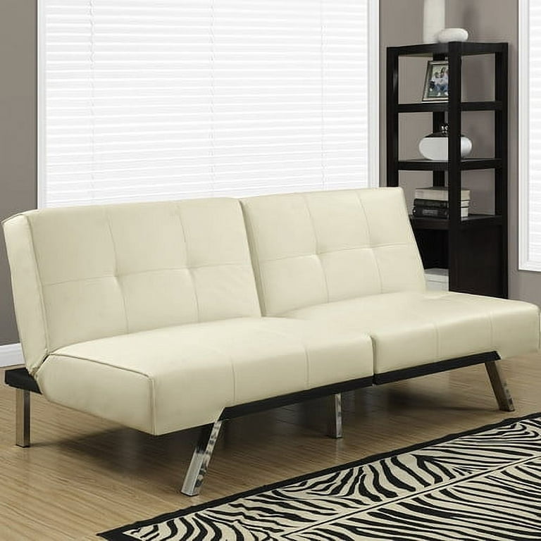 Leo Dark Brown Click-Clack Futon Sofa With Adjustable Arms — Gate Furniture