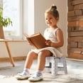 thumbnail image 4 of Folding Step Stool - Height Premium Heavy Duty Foldable Step Stool for Kids Kitchen Garden Bathroom Camping Stepping Stool -, 4 of 8