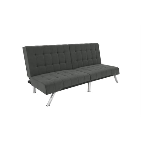 DHP Eva Grey Velvet Futon | Walmart Canada