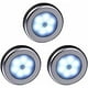 thumbnail image 1 of Luz LED inalámbrica con sensor de movimiento para armario, escaleras, pasillo, cocina, dormitorio (3 piezas) (carcasa plateada (luz blanca), 1 of 5