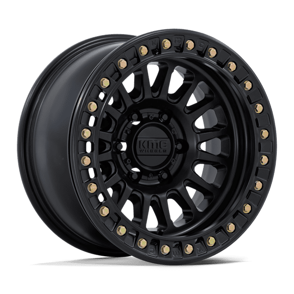 KMC - Impact Beadlock - 17in, Cast Aluminum, Matte Black, 17X9, 6X5.5, 1mm, 194933388752