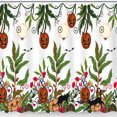 thumbnail image 1 of Whimsical Halloween Shower Curtain o-Lanterns, Cats & Bats, 1 of 4