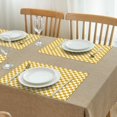 thumbnail image 3 of Set of 4 Non Slip Checkered Placemats Machine Washable Durable Linen Table Mats Heat Resistant Wrinkle Free Grip Plaid Place Mats for Dining Table Kitchen, 3 of 6