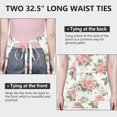 thumbnail image 6 of Pioneer Flower Floral Print Pattern Apron-Garden Aprons for Women with Pockets-Cotton Linen Waterproof Kitchen Cooking Gardening Aprons Adjustable for Kitchen,Cooking,BBQ and Salon 33x27 Inch, 6 of 7