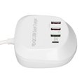 thumbnail image 4 of Cargador multipuerto con enchufe USB T3P, concentrador de cargador USB PD QC3.0 multifuncional de 4 puertos, enchufe 100-240VUK, 4 of 9