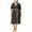 black, variant on Fox & Royal Womens Contrast Trim Midi Dress, Black, 1X