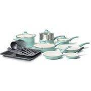 Greenlife Ceramic Non Stick 18 Piece Cookware Set Greenlife Ceramic Non Stick 18 Piece Cookware Set Image 2 Of 7