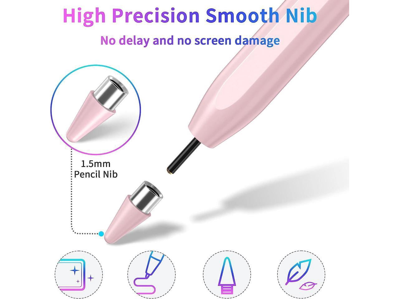 Stylus Pen, Active Stylus Pen Compatible for iOS and Android Touchscreens/Phones, Rechargeable Stylus Pen with Dual Touch Screen, Stylus Pencil for Apple iPad/iPhone/Android/Samsung Tablet