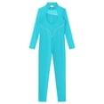 thumbnail image 4 of renvena Combinaison de Patinage pour Filles, Manches Longues, Bleu Lac 14, 4 of 7