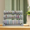 thumbnail image 5 of PinkSheep 3 Tier Jewelry Organizer Stand Bangle Bracelet Necklace Storage Holder Stand for Display, Gray, 5 of 7