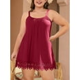thumbnail image 3 of Sociala Casual Summer Lace Camisole Tops for Women Built in Bra Sleeveless Tops S-3XL, 3 of 7