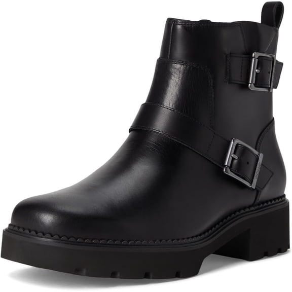 Vionic Women's Folsom Ankle Boot Black Leather 7.5W