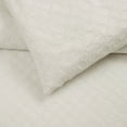 thumbnail image 2 of Brooklyn Loom Woven Texture 3-Piece Full/Queen Duvet Set in Cream, Cotton , Adult, All Season, OEKO-TEX Certified, 2 of 11