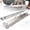 Silver, variant on Heavy-duty stainless steel toe alignment plates—a DIY wheel alignment tool for measuring toe-in/toe-out; a portable vehicle alignment plate set suitable for cars, trucks, and SUVs.