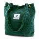 thumbnail image 1 of Bolso Ayieyill Corduroy para mujer con hombros de lona verde, 1 of 6