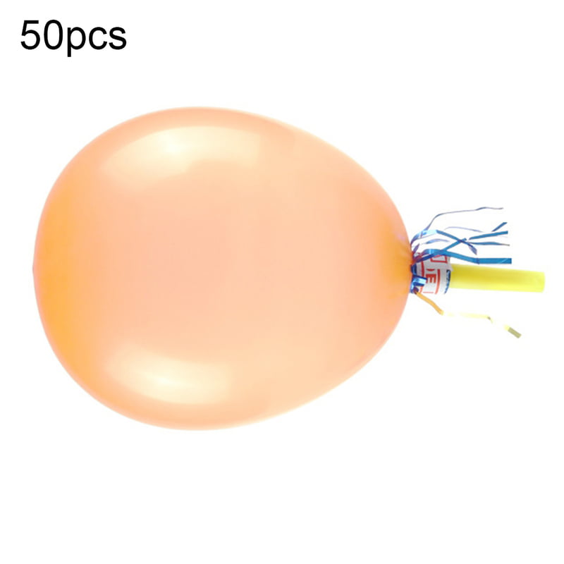 Balloon Whistle Sound Toys 50pcs/pack Birthday Wedding Party Latex Colorful 