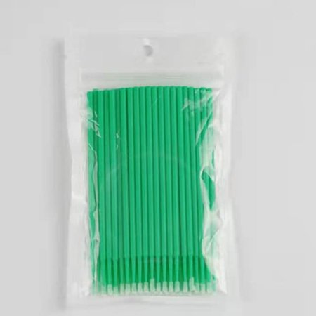 100/50/5pcs/bag Disposable Grafting Cotton Swabs Eyelashes Cotton Swabs Micro Brushes Eyelashes Extension Make Up Tools Cotton Swabs (Color: 50PCS-GR)