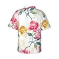 thumbnail image 3 of Kll Men'S Hawaiian Shirt Short Sleeve Button Down Beach Shirts-Colorful Flowers, 3 of 8