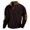 X584 Brown, variant on Curuila Mens Sweatshirt Button Down Long Sleeve Solid Color Stand Collar Pullover Sweatshirts Loose Fit Fashion Pullover Tops Size L