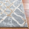thumbnail image 3 of SAFAVIEH Martha Stewart Isabella Hughie Diamond Area Rug, Silver/Ivory, 4' x 6', 3 of 11