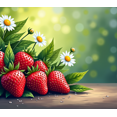 thumbnail image 4 of Strawberry Daisy Themed Banner Background Decor Party Supplies for Garden Parties Summer Gatherings Picnics and Photography Props, 4 of 7