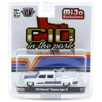 1973 Chevrolet Cheyenne Super 30 Truck with Camper Shell Blue with