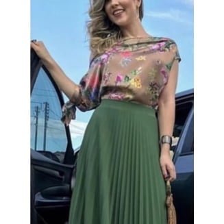 Midi Plisado Midi Moda Evangelica Casual Elegante Falda para iglesia Deng Xun unisex