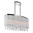 thumbnail image 1 of CWI Lighting Benson 5 Light Drum Shade Chandelier With Chrome Finish, 1 of 3