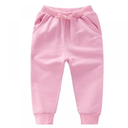 

Boys Sweatpants Toddler Kids Cotton Active Jogger Pants with Pockets Girls Athletic Trousers