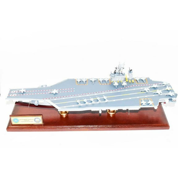 USS Dwight D. Eisenhower CVN-69 Aircraft Carrier 24inch Model,Navy,Scale Model,Mahogany,Nimitz Class