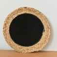 thumbnail image 4 of Cateissary Mantel para mesa, posavasos, mantel Individual de aislamiento tejido de paja, trenzado de ratán, antideslizante, adornos de Type2 NO2, 4 of 6