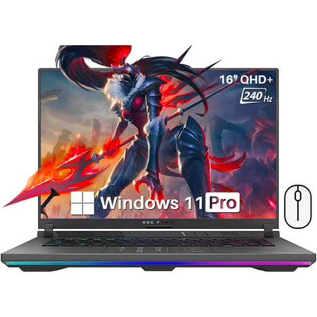 ASUS ROG Strix G16 16" WQXGA Gaming Laptop, i9-14900HX, NVIDIA GeForce RTX 4060, 32GB DDR5, 1TB SSD, Wi-Fi 6, Backlit Keyboard, Windows 11 Pro