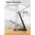 thumbnail image 4 of Support pour Ordinateur Portable pour Bureau, Hauteur Ajustable, Support Télescopique pour Ordinateur avec Conception Coulissante, Rehausseur Ergonomique pour Ordinateur Portable, Convient à Tous les Ordinateurs Portables &#, 4 of 9